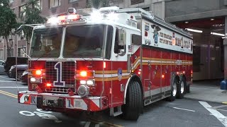 AIRHORN  Q SIREN  EQ2B  PHASER FDNY OUTSTANDING RESCUE 1 RESPONDING [upl. by Bowe]