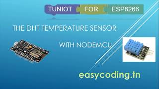 NodeMcu ESP8266 Tutorial A10 Temperature sensor DHT11 DHT21 DHT22 [upl. by Nnawaj]