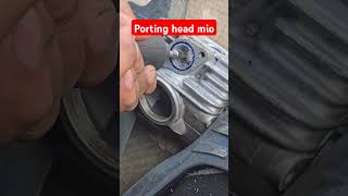 Porting Polish head Mio shortvideo bengkelmotor [upl. by Slrahc]