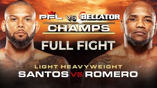 Yoel Romero vs Thiago Santos  PFL vs Bellator  Full Fight [upl. by Halsy]