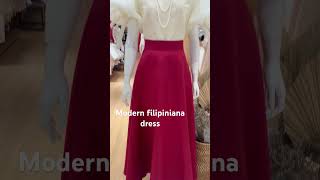 Modern Filipiniana dress kultura kulturaonline pinoy dresses barong filipiniana philippines [upl. by Anifesoj]