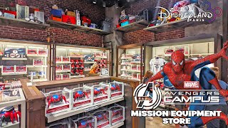 Mission Equipment Store Avengers Campus Full Tour Disneyland Paris Sep 2022 4K [upl. by Aibar]