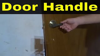 How To Fix A Loose Door HandleTutorial For Tightening A Door Knob [upl. by Arlee]