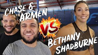 Armen and Chase vs Bethany Shadburne Just How Fit Are Games Athletes [upl. by Junna798]