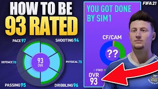 HOW TO MAKE YOUR PRO 9394 RATED ON FIFA 21 PRO CLUBSBEST UPDATED CAM BUILD TIPSTRAITS [upl. by Jewell]