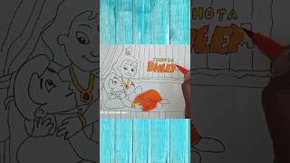 chhota Bheem aur Krishna drawing easychhotabheembheembheemcartoonsuperbheembheembheem [upl. by Eirelam764]