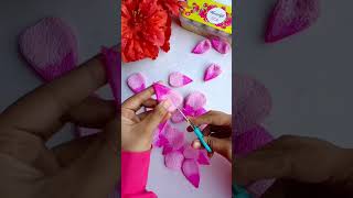 Lotus Flower🪷❤️Foam sheet craft ideas shorts crafts [upl. by Phio]