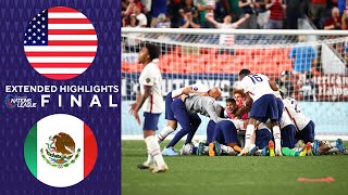 USA vs Mexico Extended Highlights  Concacaf Nations League Final  CBS Sports Golazo [upl. by Trilley]