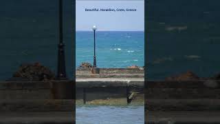 BeachBeautiful Heraklion Crete Greece 10112024 4 [upl. by Smail]