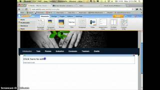 Building a WebQuest in Weebly [upl. by Ennobe118]