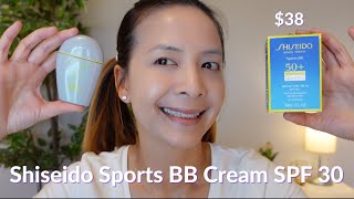 Shiseido Sports BB Cream SPF 50 Wear Test  Tiana Le [upl. by Boothman402]