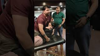 Thoracic Manipulation by Chiropractic Adjustment painrelief chiropractor backpainchiropractic [upl. by Zarah]