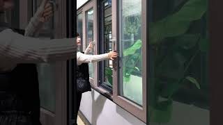 Newly designed opening method aluminum sliding windows can also be used as doors [upl. by Munn]