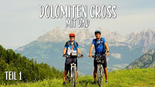 Dolomiten Cross mit Dad Teil 12 Mountainbike Tour  Trento Lagorai San Martino Passo Rolle [upl. by Rogovy]