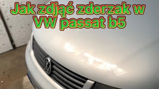 Jak zdjąć zderzak  passat b5 [upl. by Notlef]