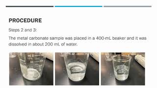 Remote Lab Gravimetric Analysis of a Metal Carbonate video [upl. by Eckel]