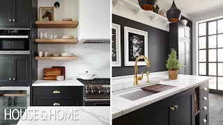 Kitchen Makeover Black amp Brass [upl. by Jaquelin]