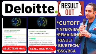 🔴Deloitte NLA Result Out  BEBtechBSCBCA  Deloitte Interview Preparation [upl. by Seagrave303]