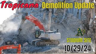 Tropicana Las Vegas Demolition Update 10 29 2024 [upl. by Rodmun22]