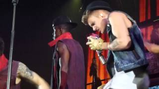 Justin Bieber  Rack City amp Die In Your Arms Live Front Row HD 130413 Arnhem [upl. by Yrekcaz]