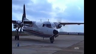 FOKKER F27 FLIGHT DISPLAY Malta International Air Show 1995 [upl. by Rim]