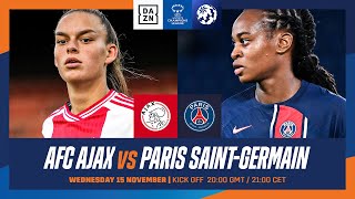 Ajax vs Paris SaintGermain  UEFA Women’s Champions League 202324 Matchday 1 Full Match [upl. by Raul]