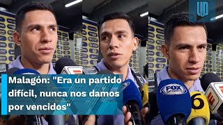 Luis Malagón quotEra un partido difícil vamos a mejorar nunca nos damos por vencidosquot [upl. by Idnat]