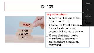 COSHH AssessmentIS103 Construction safety laws and ObligationsIS—108 Cont 04092024 SBTET [upl. by Nirihs]