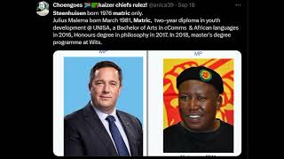 DA Steenhuisen Back School To Do UNISA Qualifation Post Matric Like Elite EFF Malema [upl. by Carson417]