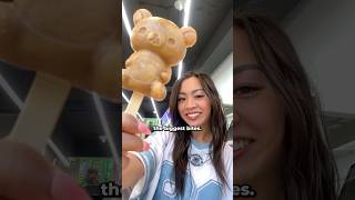 salted caramel rilakkuma ice cream at the korean convenience store shorts [upl. by Zelma682]