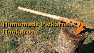 Making a Pickaroon  Hookaroon or Sappie for free out of a piece of firewood and scrap metal [upl. by Gnal]