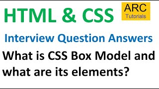 What is CSS Box Model  HTML CSS Interview Questions  Top HTML CSS Interview Questions Answers [upl. by Francklyn]