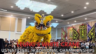 梁馆白鹤龙狮团 Leungs White Crane  Team Purple  USADLDSA Lion Dance National Championships 2023 [upl. by Curtice763]