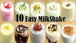 10 EASY MILKSHAKE RECIPE – HOW TO MAKE REFRESHING SUMMER DRINKS [upl. by Short816]