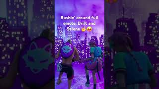 Fortnite Drift and Selene Rushin around full emote fornite fortnitedrift rasputindance [upl. by Artemisa]