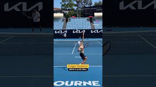 PERFECT serve and slice combo from Grigor Dimitrov 💥🎾 Tennis Dimitrov [upl. by Einned]