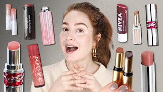 Epic tinted lip balm search FINALE amp WINNERS Drugstore luxury indy glossy balms longwindedness [upl. by Annaear985]