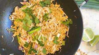 Chicken Pad Thai  Quick amp Delicious Thai Street Food [upl. by Folsom902]