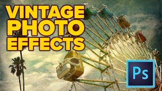 4 VINTAGE PHOTO effects in Photoshop [upl. by Bronk851]