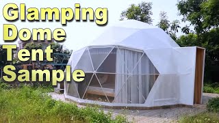 Luxury Glamping Dome with Bathroom [upl. by Hoffer]