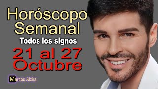 🍀Horóscopo semanal🍀21 al 27 Octubre todos los signos🌟 [upl. by Reiners]