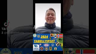 Tabelltips OBOSLIGAEN 2024 med kommentarer [upl. by Angelico]