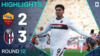 ROMABOLOGNA 23  HIGHLIGHTS  Bologna edge fivegoal thriller  Serie A 202425 [upl. by Aiduan]