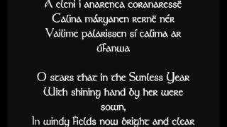 A Varda Elven Hymn to Elbereth Gilthoniel spoken by me  Quenya translation [upl. by Dinnie]