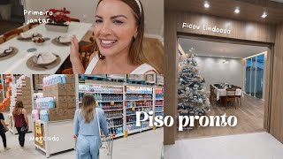 Piso ficou pronto mudamos a árvore de lugar amp compras de supermercado [upl. by Aicele]