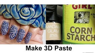 Mix GEL POLISH amp CORNSTARCH  Mix It and Get 3D Paste [upl. by Doley493]