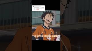 Pedido nishinoya x Tn anime haikyuuedit edit haikyuu haikyu haikyuirl [upl. by Llehcam238]