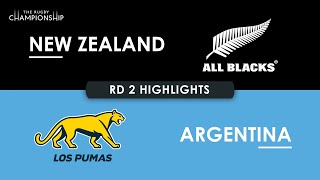 HIGHLIGHTS  NEW ZEALAND v ARGENTINA  The Rugby Championship 2024 [upl. by Noissap]