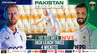 Jack Leach Takes 4 Wickets  Pakistan vs England  1st Test Day 5  PCB  M4B1A [upl. by Beane]