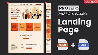 PROJETO LANDING PAGE apenas com HTML e CSS a partir do FIGMA  PARTE 01  ONEBITCODE [upl. by Irahk]